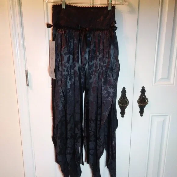 Vintage Jeannie Nitro With Tag Brocade Skirt, Pointy Witchy Goth Vampire Small - Picture 16 of 16